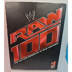 WWE: Raw 100: The Top 100 Moments in Raw History (DVD, 2012, 3-Disc Set) W/ Slip